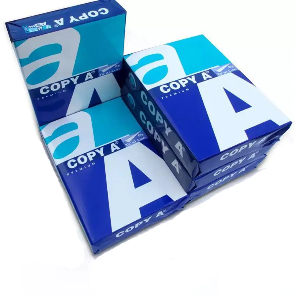 Wholesale Double a a4 paper 80gsm,500 Packs A4 Super White Copy Paper Factory Supply Cheap Bond Paper for Office Print Copy