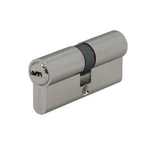 Cilindro di sicurezza 35x35 mm/13,5 a camma corta nichelato con 5 chiavi - Product Image 1
