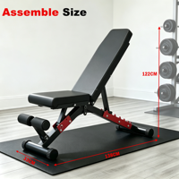 Banc de musculation réglable 7 positions avec dossier, station d'entraînement multifonctionnelle, chaise de fitness pour extensions de jambes