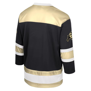 2025 vêtements de sport professionnels pour hommes 100% maillot de hockey sur glace en polyester Logo d'équipe personnalisé vêtements de sport pour l'entraînement conception vierge OEM - Product Image 6
