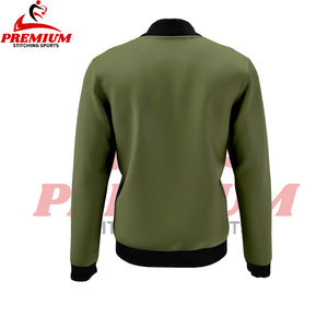 Veste bomber décontractée pour homme sur mesure, vêtements d'équipe tendance, nouveau design, veste de sport de style nouveau - Product Image 2