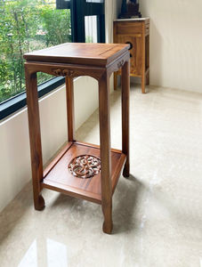 Soporte para Flores y Estante de Madera de Teca China de 81 cm de Alto, Muebles de Salón de Estilo Antiguo - Product Image 4