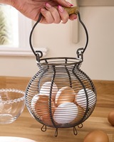 Panier à œufs multifonctionnel en fil de fer vintage, grand format, écologique, très vendu