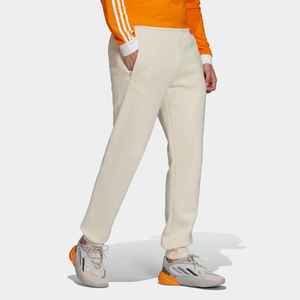 Pantalon de survêtement décontracté coupe ajustée poids lourd 70% coton 30% polyester recyclé respirant Wonder White Essentials Trefoil taille moyenne - Product Image 1