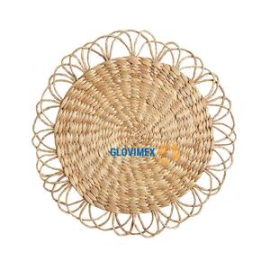 Hot Selling Product Water Hyacinth <b>Placemat</b> Antique Table Plate Handcrafted Convenient For Room Decor - Product Image 1