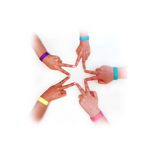 Pulseras de la marca Tyvek de Corea, pulseras para eventos, cómodas pulseras de papel resistentes al desgarro, muñequeras para admisión a conciertos - Product Image 1