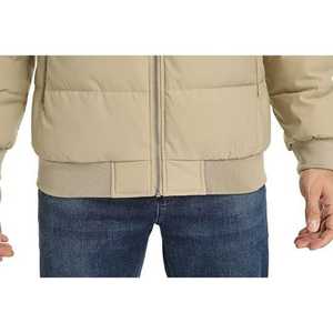 Chaqueta acolchada con logotipo personalizado con forro de lona y cremallera completa en la parte delantera - Product Image 6