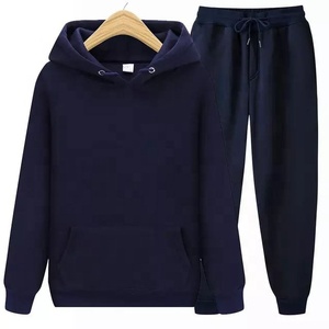 Pantalons de survêtement à capuche de haute qualité Jogger Sets Cargo Pants Tracksuits Unisex Sweat Suits 2 Piece Set For Men's - Product Image 1