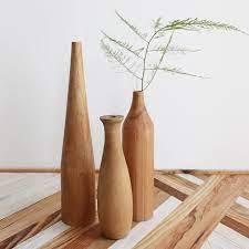 Meilleur Prix Cadeaux Significatifs Vacances De Blue Lotus Vietnam Vases En Bois Faits À La Main Utilisés Pour La Décoration - Product Image 2