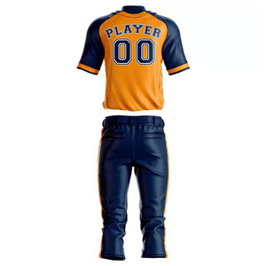 Vêtements de sport à faible MOQ, uniforme de baseball confortable et respirant, taille personnalisée, vêtements pour jeunes, uniforme de baseball - Product Image 2