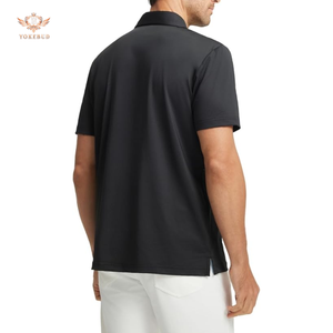 เสื้อโปโลผู้ชายแขนสั้นแห้งพอดีตัว, เสื้อกอล์ฟลายทางลำลองน้ำหนักเบาเสื้อกีฬาฤดูร้อน - Product Image 6