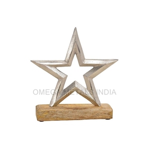 Ornement de Noël de haute qualité Nouvel article Décor de Noël en forme d'étoile avec touche finale dorée pour la décoration de Noël - Product Image 5