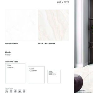 Dalles en porcelaine brillante 1200x1200, élégantes dalles murales et de sol pour projets de luxe - Product Image 1