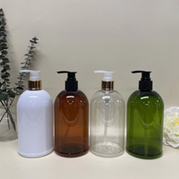Bomba de botellas vacías de plástico PET de 500ml para Gel de ducha, cosméticos para el cuidado de la piel, para el cuidado de la piel pistola pulverizadora, fabricante vietnamita