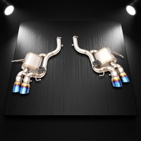 Échappement arrière en acier inoxydable SDO pour Maserati Gran Turismo/GT M145 4.2/4.7 2007-2019, embouts bleus plaqués avec silencieux