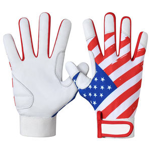 Gants de frappe de baseball et de softball en cuir Cabretta de haute qualité, logo personnalisé, gants de sport, poignet court, gants de frappe de baseball - Product Image 3