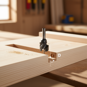 Fraise à charnière Festool HW S8 à pointe en carbure - Product Image 3
