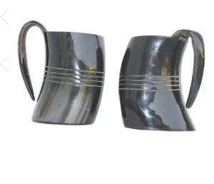 Taza para beber de cuerno de la mejor calidad, tazas vikingas genuinas, tazas de cuerno de cerveza personalizadas, taza de café y estilo de lujo, precio al por mayor - Product Image 2