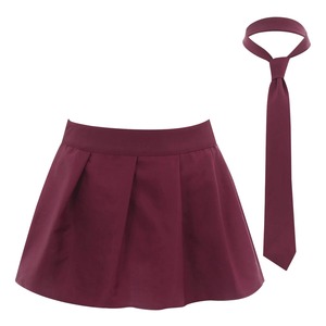 Minifalda plisada a cuadros con cremallera para mujer con corbata, faldas de uniforme de colegialas japonesas, disfraz de Cosplay, traje de baile - Product Image 6