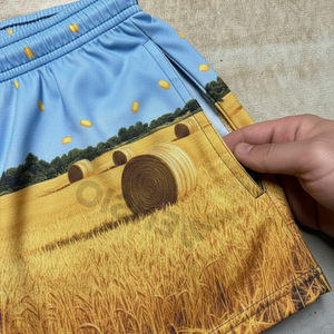 Custom Men's Rugby <b>Football</b> Shorts with Zipper Pocket Sublimation Rugby Footy Shorts With Zipper Pocket - Product Image 5