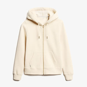 Taille personnalisée Sweats à capuche zippés pour hommes Sweats à capuche courts zippés à col roulé à la mode et élégants pour femmes - Product Image 1