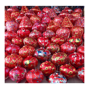 Linterna de seda de bambú Hoi An vietnamita colorida con logotipo personalizado para la decoración de estilo de Festival tradicional - Product Image 6