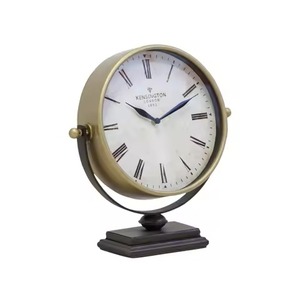 Reloj de Mesa Metálico de Arte Moderno, Silencioso, para Decoración de Oficina u Hogar, Movimiento Mecánico Elegante, Regalo - Product Image 5
