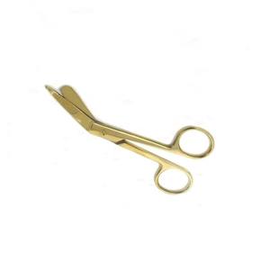 Tijeras de enfermera de vendaje quirúrgico de oro completo 4,5, tijeras de laboratorio de vendaje médico, tijeras de cirugía ortopédica - Product Image 3