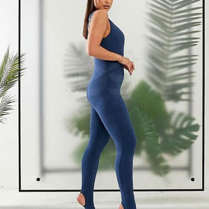 Mono Casual de Cintura Alta para Mujer, Diseño Elegante de Una Pieza, Tela Suave, Transpirable, Ecológico, Ajuste Cómodo, para Yoga - Product Image 6