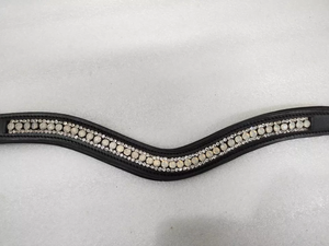 Bande de front en cristal réglable de conception unique pour des chevaux bande de front en cuir réglable pour des chevaux à vendre pour l'exportation pour la vente en gros - Product Image 2