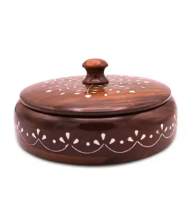 Casserole en bois écologique de haute qualité Casserole isolée de vente chaude Food & Chapati Box disponible nouvelle gamme de marmites chaudes - Product Image 1