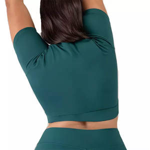 Conjunto de Yoga transpirable de moda superior para mujer Patrón sólido Precio al por mayor - Product Image 4