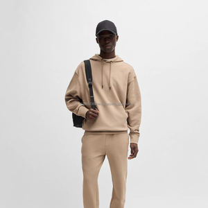 Ensemble de survêtement décontracté pour homme en jersey 100% coton, respirant, écologique, imprimé avec logo, fabriqué - Product Image 1