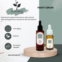 Sérum de Nuit Anti-Âge Visage, Corps et Lèvres, Fournisseur Italien Marque Blanche, au Beurre de Karité Liquide et Vitamine E, Nourrissant, Biologique et Végétalien