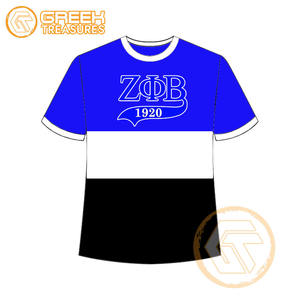 T-shirt pour femmes Zeta Phi Beta personnalisé en gros vêtements de sororité t-shirts en coton vêtements de fraternité pour femmes plus fines - Product Image 5