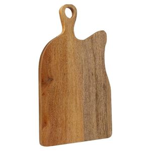 Tabla de cortar de madera hecha a mano con mango y agujero colgante tabla de cortar de madera rústica para Decoración de cocina de granja - Product Image 5