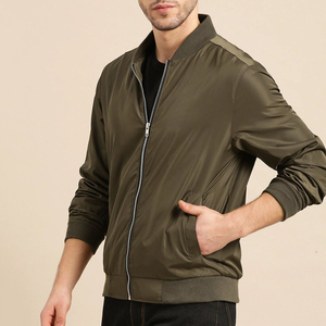 Chaqueta de bombardero con capucha y soporte ligero para hombre 2025, lona de alta calidad, Impresión de logotipo personalizado, decoración de bolsillo de invierno - Product Image 2