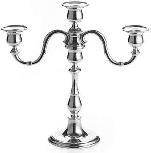 10-Inch <b>Silver</b> Taper Candle Stands Modern Handmade <b>Chandelier</b> for Home Decor Weddings Christmas & Dining Tables - Product Image 4