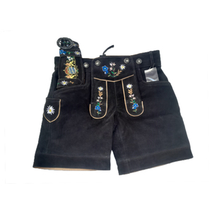 2024 High Street <b>Women's</b> XS <b>Short</b> Lederhosen Windproof Breathable Soft Fabric Top Embroidered Technics Waist Logo Button - Product Image 4