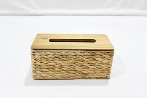 Caja de Pañuelos de Bambú Tejido Clásico y Duradero Artex Dong Thap con Tapa - Product Image 2