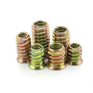 Insertos de rosca para muebles de alta calidad M4 M5 M6 M8 M10, paso de Metal de acero al carbono galvanizado sin cabeza, longitud de 8-30mm - Product Image 5