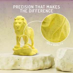 Filamento per Stampante 3D WINKLE Giallo Marmo PLA HD Testurizzato 1.75mm 1kg Qualità Europea ES Biodegradabile Facile da Stampare Alta Precisione - Product Image 2