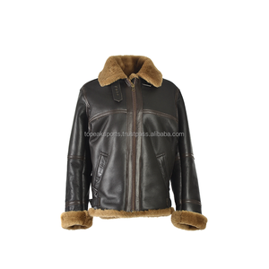 2026 OEM Hot Demanding Men's Jet-Black Sheep Skin <b>Jacket</b> Custom-Made 100%High Quality Full Sleeves Winter Fashion Heated <b>jackets</b> - Product Image 3