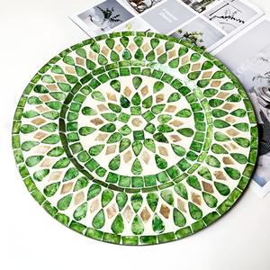Produits tendance capiz shell chargeur plaque nacre napperon coquilles de mosaïque napperons - Product Image 5