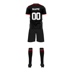 Vêtements de sport à manches courtes à col en V pour hommes de qualité nouvel uniforme d'entraînement de conception de Sublimation pour le football de football haute visibilité - Product Image 5