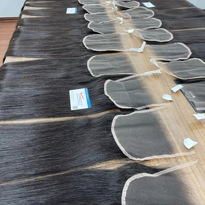 Cheveux vierges vietnamiens en gros 5x5 5x5 6x6 Couleur naturelle Cuticules alignées Fermeture en dentelle HD transparente Tailles personnalisées - Product Image 1