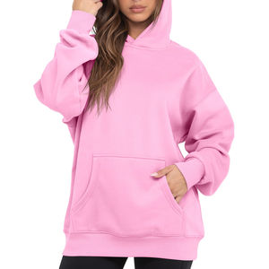 Sudadera con Capucha Extra Grande para Mujer, de Alta Calidad, Informal, Transpirable, de Secado Rápido, con Logotipo Personalizado en la Parte Delantera, Color y Talla Personalizables, OEM - Product Image 4