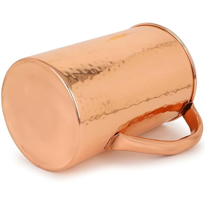 New Arrival Top Creative Design Pure Copper Hammered <b>Water</b> Drinking Container <b>Jug</b> Pitcher <b>With</b> <b>Lid</b> Brass Knob For Home Tableware - Product Image 2