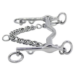 Broca de tachuela de caballo de acero inoxidable Premium con cadena Boca de puerto bajo y entrenamiento de control de rodillo de boca de masticación - Product Image 5