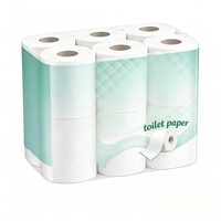 Papier toilette jetable de haute qualité, écologique, doux, biodégradable, respectueux de la peau, à forte absorption d'eau, pour la salle de bain